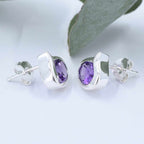 Amethyst Droplet Earrings