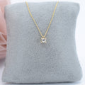 Yellow Gold Diamond Solitaire Pendant