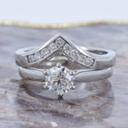 Diamond Wishbone Wedding Ring