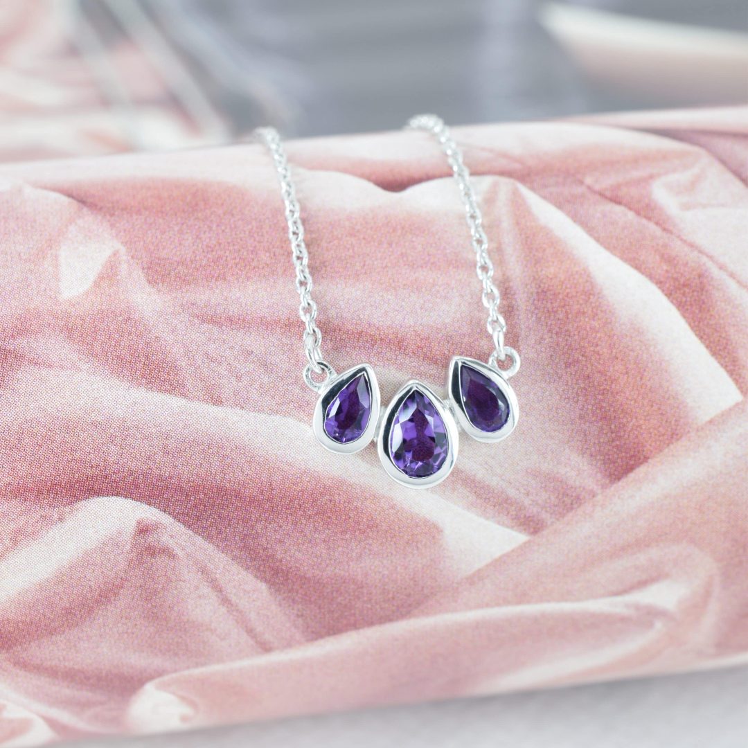 Amythyst Trio Pendant