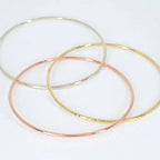 Tri-Colour Gold Triple Bangle