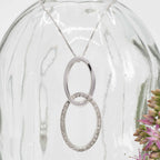 Diamond Double Oval Pendant