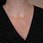 Abstract Diamond Set Pendant