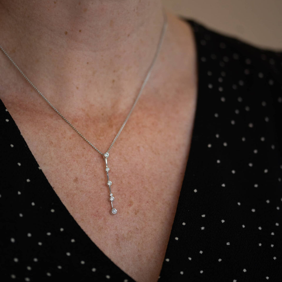 Diamond Bar Necklace