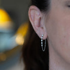 Looping Diamond Drop Earrings