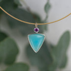 Bauhaus Inspired Peruvian Opal Collar