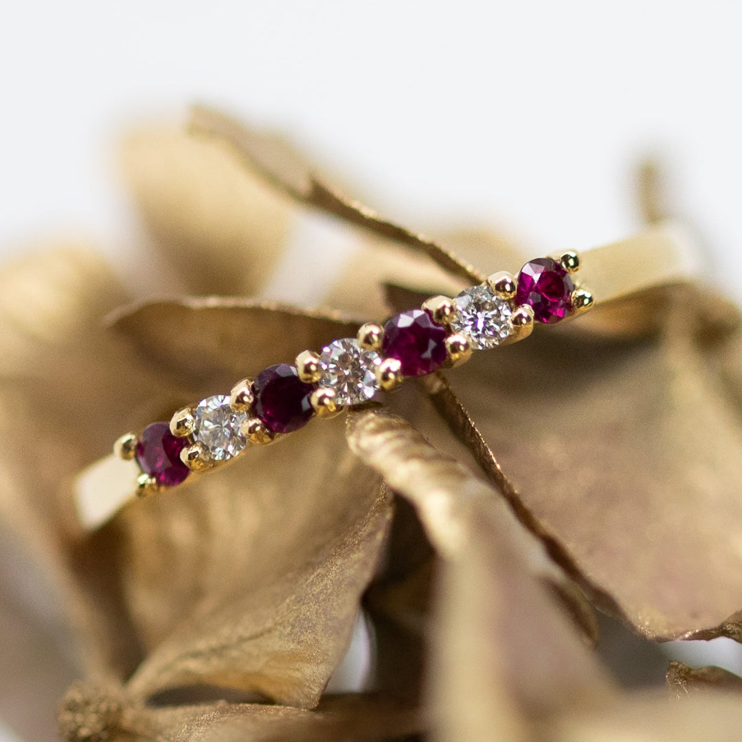 Ruby & Diamond Eternity Ring
