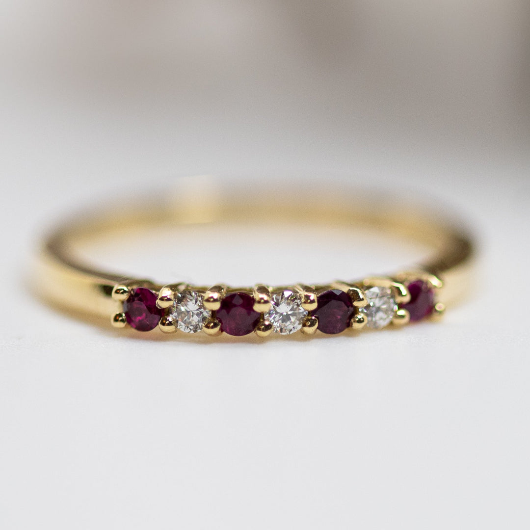 Ruby & Diamond Eternity Ring