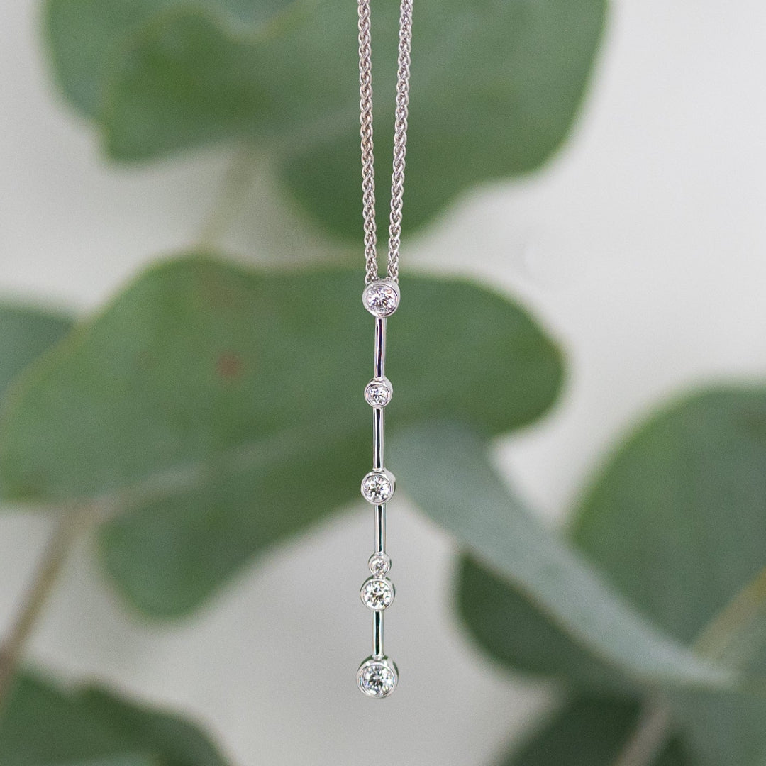 Diamond Bar Necklace
