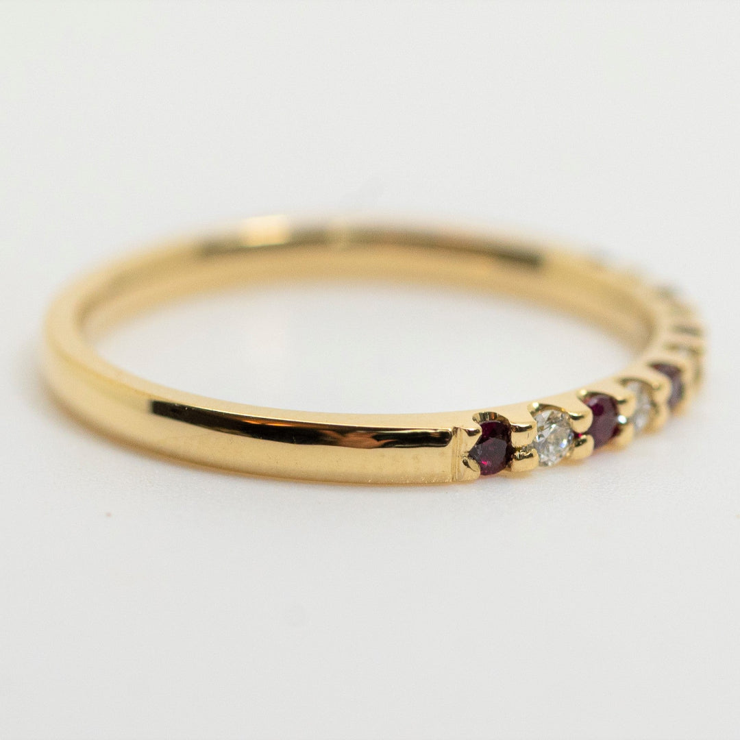 Fine Ruby & Diamond Eternity Ring