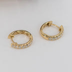 Diamond Hoop Earrings