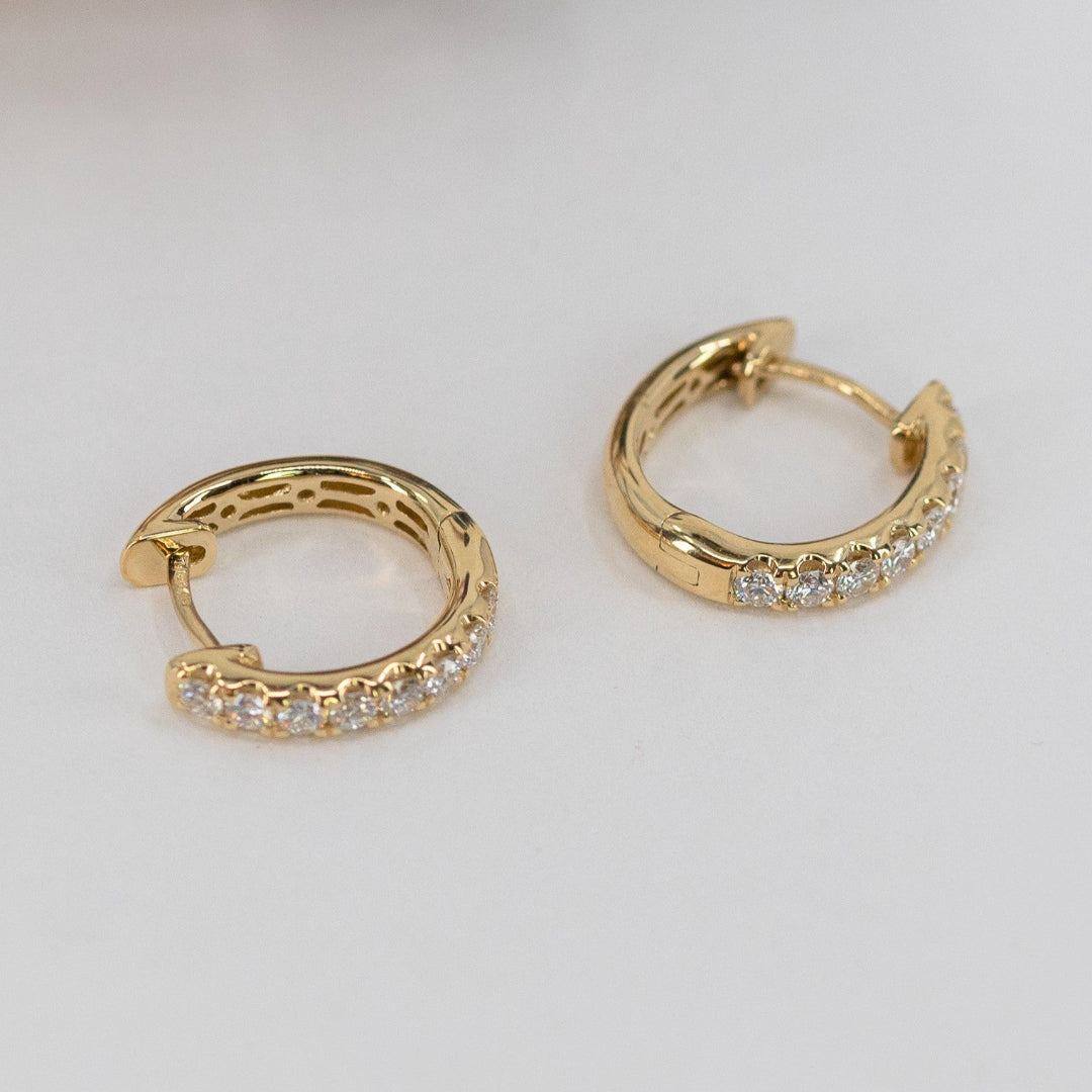 Diamond Hoop Earrings