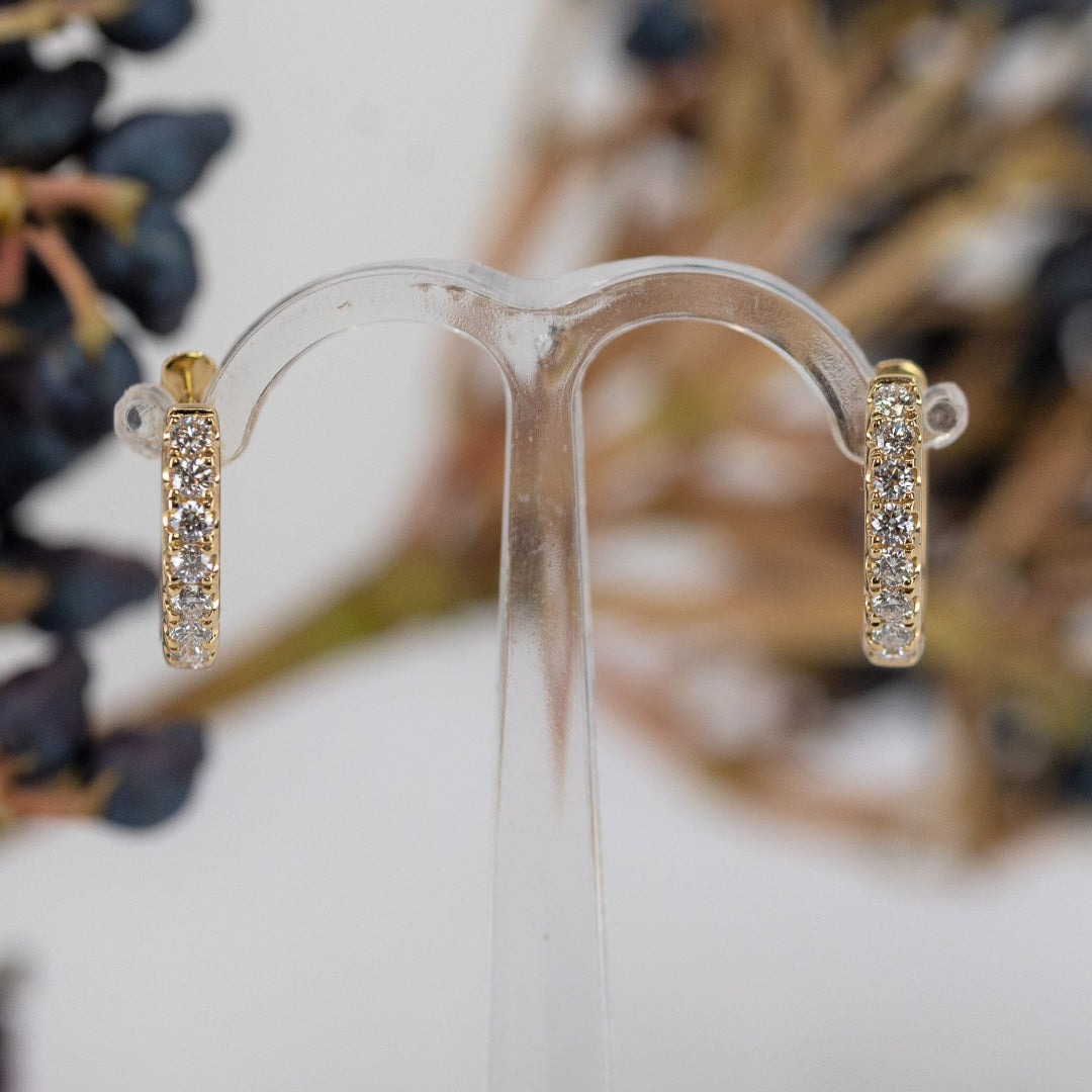 Diamond Hoop Earrings
