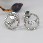 Abstract Diamond Set Earrings