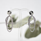 Elliptical Diamond Earrings