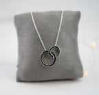 Silver Interlocking Circles Pendant