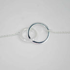 Silver Interlocking Circles Bracelet