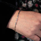 Twisted Silver Bangle