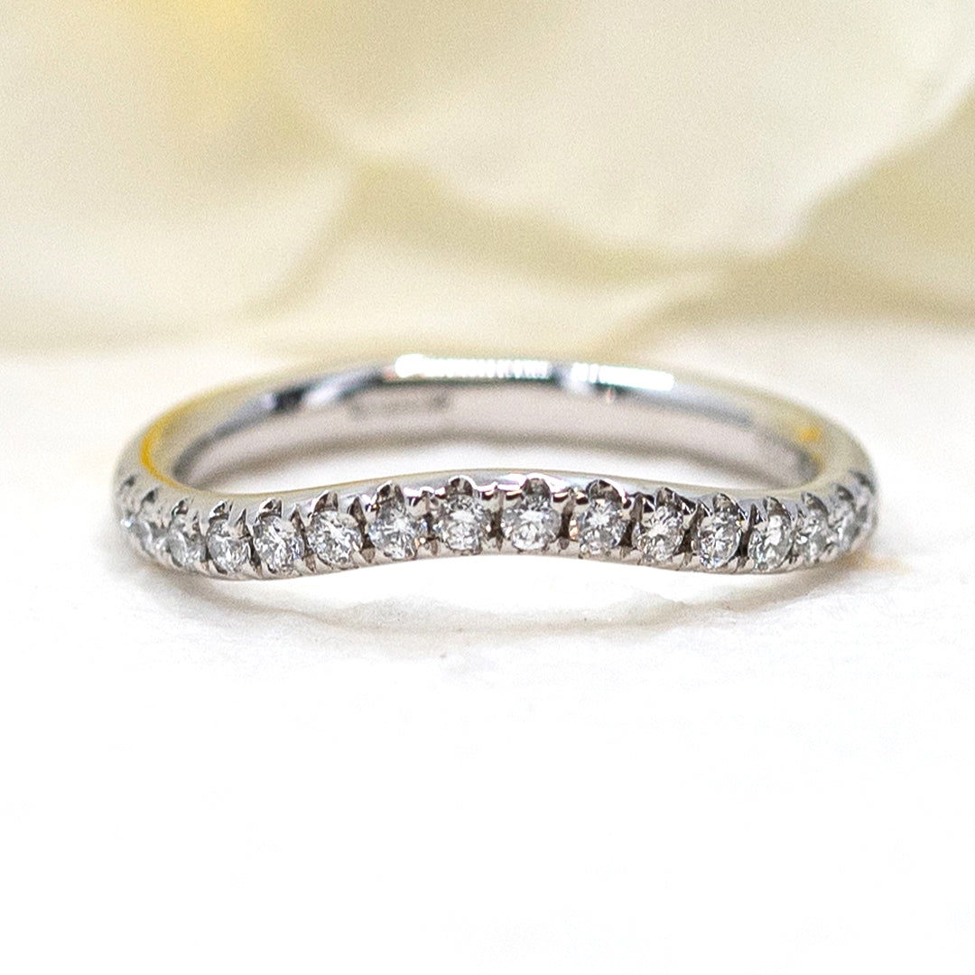 Shaped Diamond Wedding Ring
