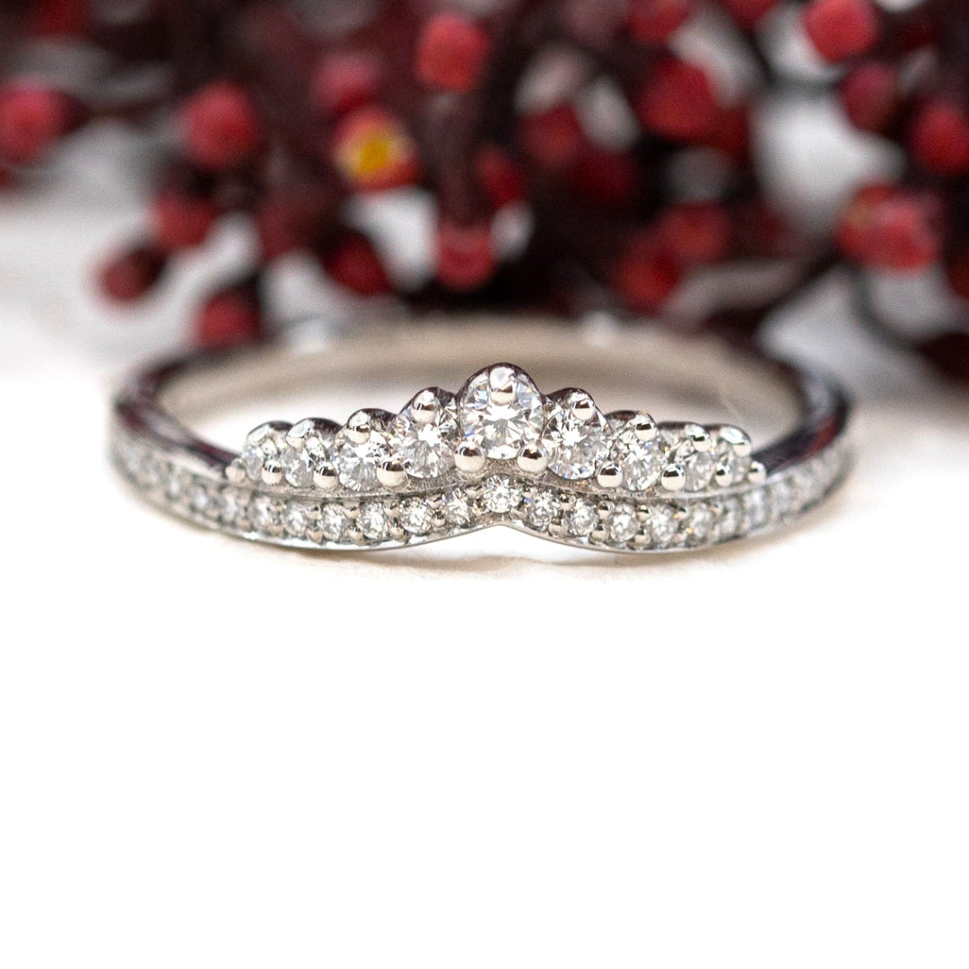 Diamond Tiara Wedding Band