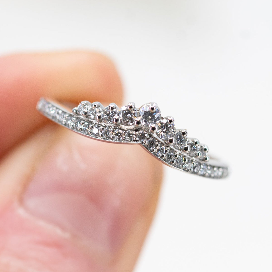 Diamond Tiara Wedding Band
