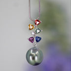 Tahitian Pearl & Sapphire Necklace