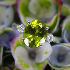 Peridot & Diamond Cocktail Ring