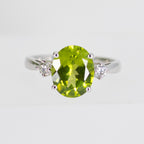Peridot & Diamond Cocktail Ring