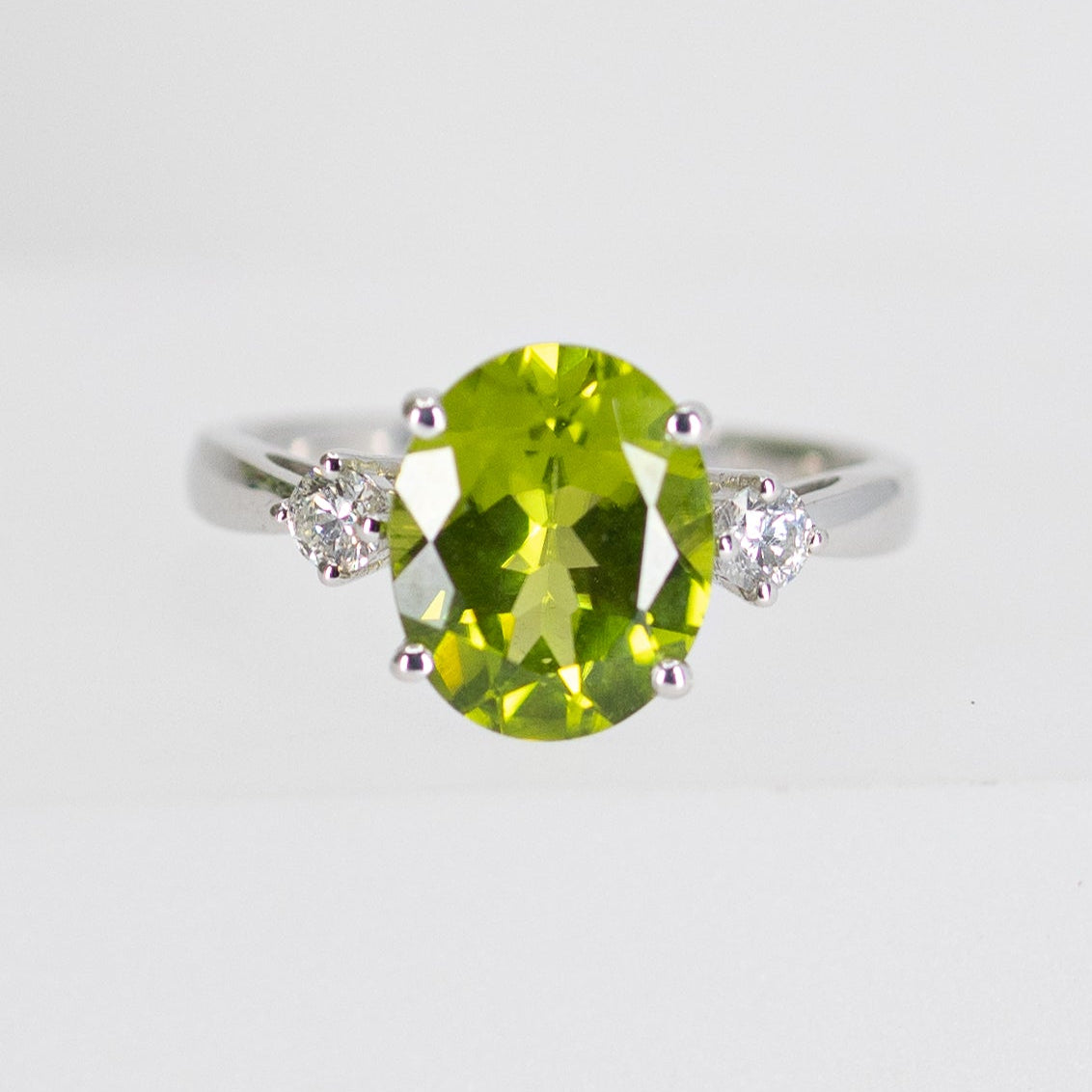 Peridot & Diamond Cocktail Ring