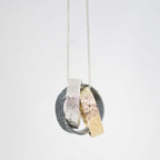 Tri-Colour Silver Circles Necklace