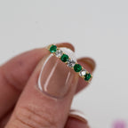Emerald & Diamond Eternity Ring