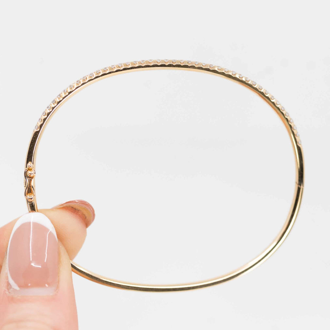 Pretty Diamond Set Bangle