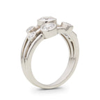 Platinum & Diamond Bubble Ring