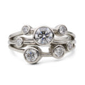 Platinum & Diamond Bubble Ring