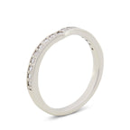 Diamond Curved Wedding Ring