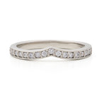 Diamond Curved Wedding Ring