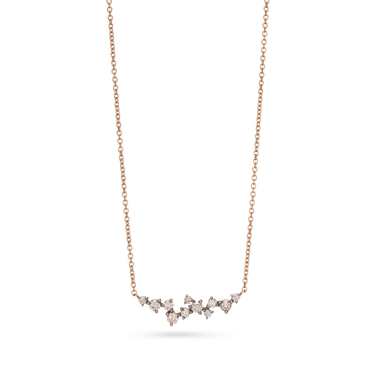 Rose Gold Diamond Scatter Pendant