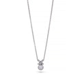 Diamond Solitaire Kiss Pendant