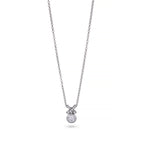 Diamond Solitaire Kiss Pendant