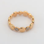 Rose Gold Diamond Circle Ring