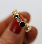 Rose Gold Diamond Circle Ring