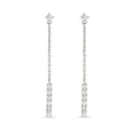 Diamond Bar Drop Earrings