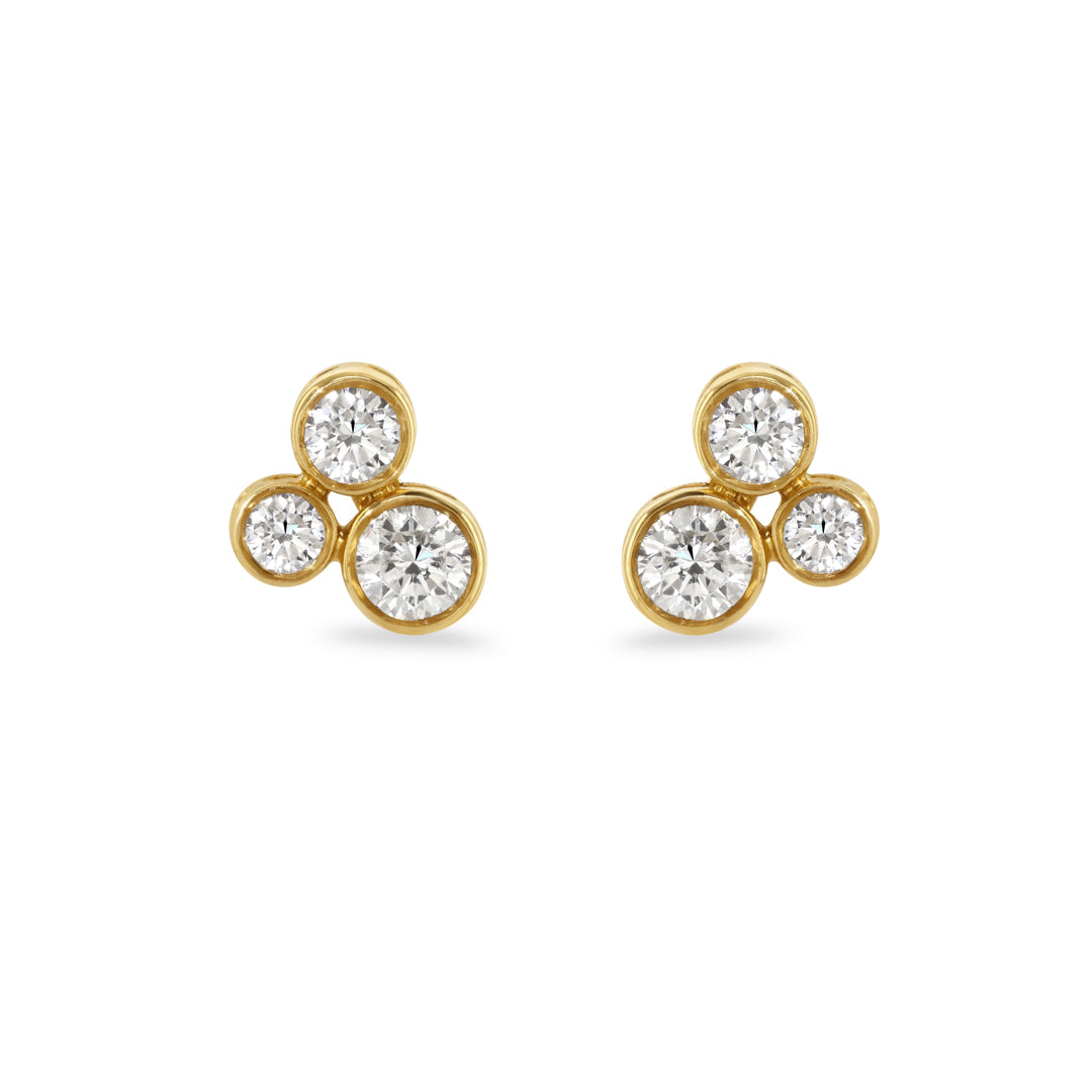 0.71ct Diamond Bubble Stud Earrings