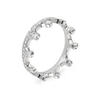 Diamond Crown Double Stacking Rings