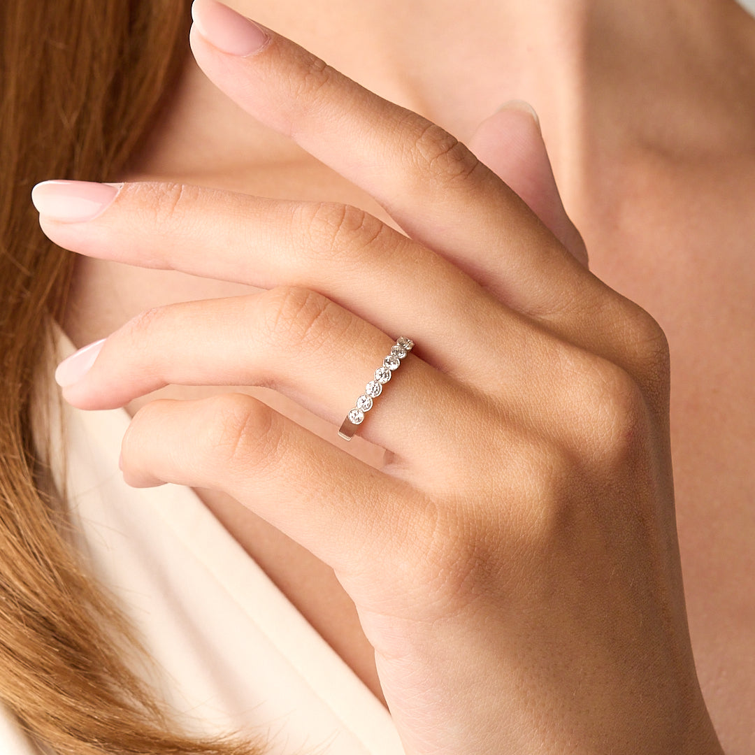 Diamond Half Eternity Ring