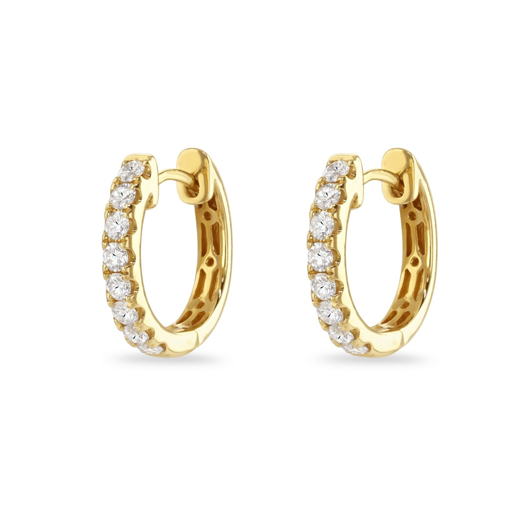 Diamond Hoop Earrings