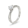 Diamond Solitaire Twist Ring