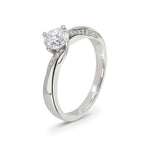 Diamond Solitaire Twist Ring