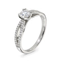Diamond Solitaire with Elliptical Shoulders