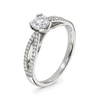 Diamond Solitaire with Elliptical Shoulders